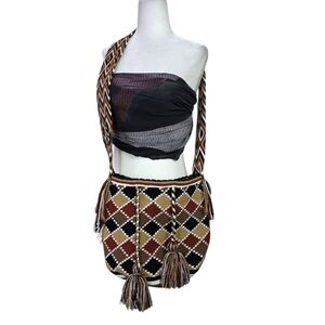 Columbian Wayuu tribe handmage hobo bag